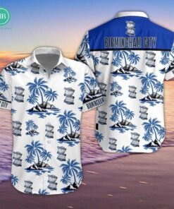 Birmingham City FC Palm Tree Island Hawaiian Shirt