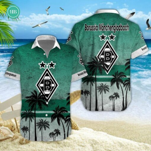 Borussia Monchengladbach Palm Tree Hawaiian Shirt