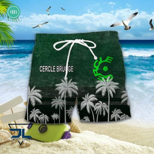 Cercle Brugge KSV Palm Tree Hawaiian Shirt