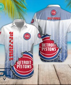 Detroit Pistons Mandala Hawaiian Shirt