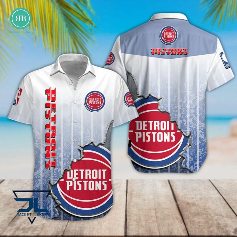 Detroit Pistons Mandala Hawaiian Shirt