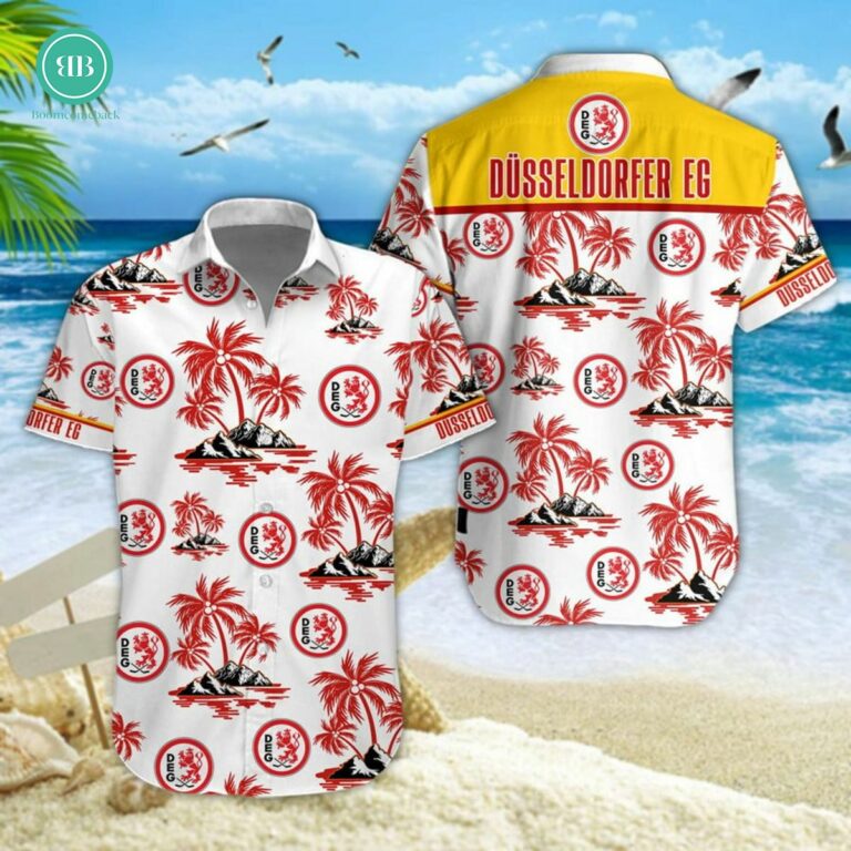 Dusseldorfer EG Palm Tree Island Hawaiian Shirt