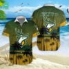 Calgary Stampeders Palm Tree Hawaiian Shirt