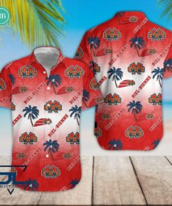 EHC Biel-Bienne Tropical Leaves Coconut Tree Hawaiian Shirt