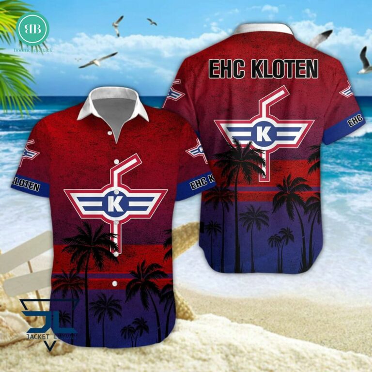 EHC Kloten Palm Tree Hawaiian Shirt