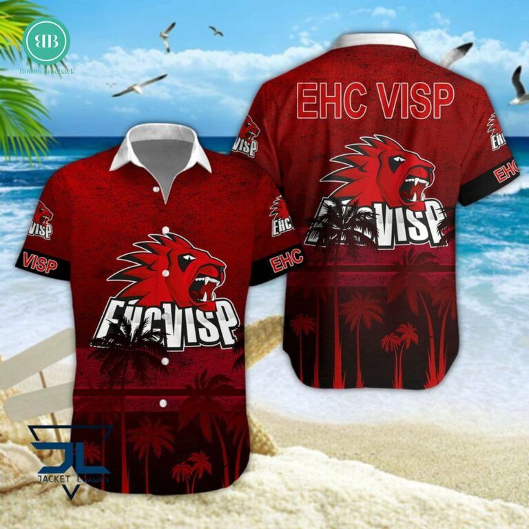 EHC Visp Palm Tree Hawaiian Shirt