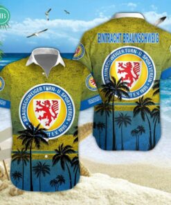 Eintracht Braunschweig Palm Tree Hawaiian Shirt
