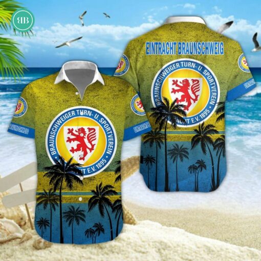 Eintracht Braunschweig Palm Tree Hawaiian Shirt