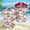 EPL 2023 Burnley FC Flag Skull Personalized Name Hawaiian Shirt