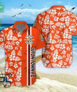 EPL 2023 Luton Town FC Tropical Flower Hawaiian Shirt