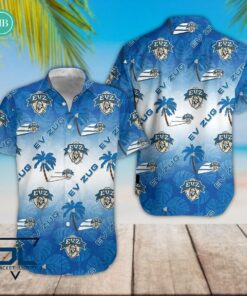 EV Zug Tropical Leaves Coconut Tree Hawaiian Shirt