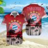 FC Hansa Rostock Palm Tree Hawaiian Shirt