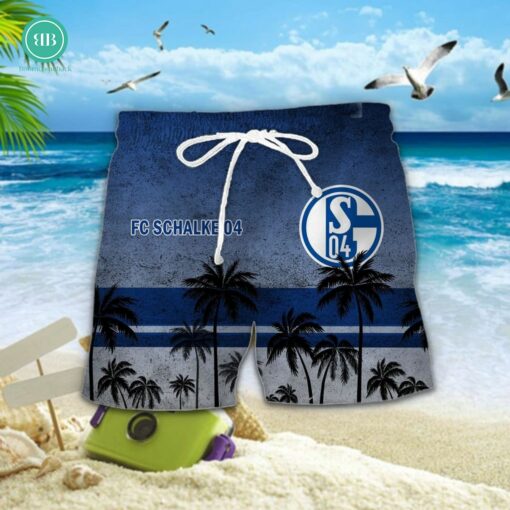 FC Schalke 04 Palm Tree Hawaiian Shirt