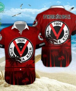 FC Viktoria Koln Palm Tree Hawaiian Shirt