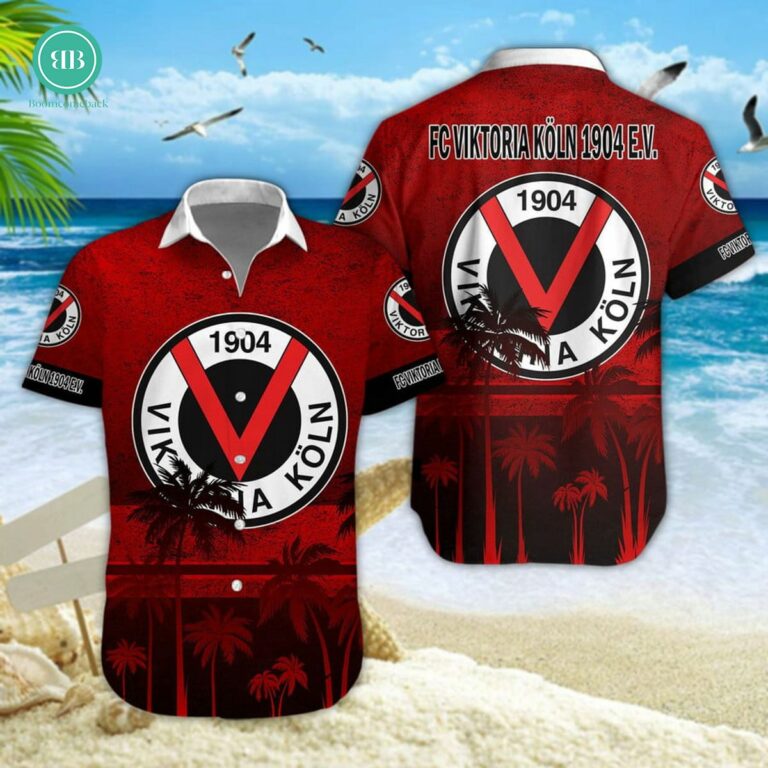 FC Viktoria Koln Palm Tree Hawaiian Shirt