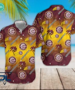 Geneve-Servette HC Tropical Leaves Coconut Tree Hawaiian Shirt