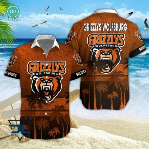 Grizzlys Wolfsburg Palm Tree Hawaiian Shirt