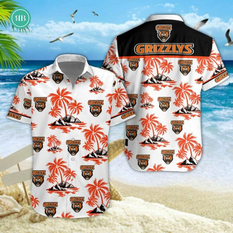 Grizzlys Wolfsburg Palm Tree Island Hawaiian Shirt