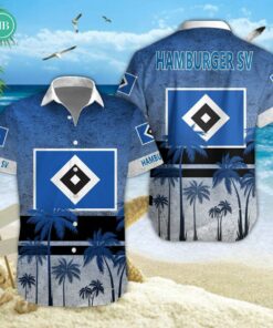 Hamburger SV Palm Tree Hawaiian Shirt