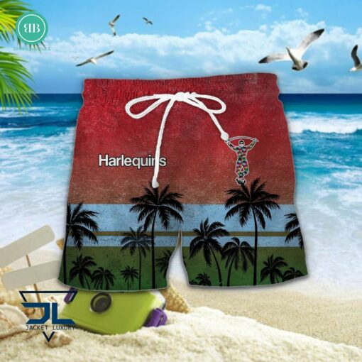 Harlequins Palm Tree Hawaiian Shirt