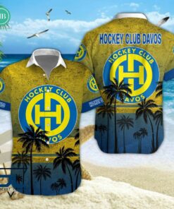 HC Davos Palm Tree Hawaiian Shirt