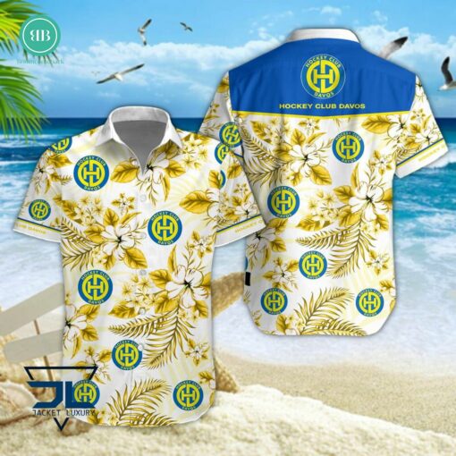 HC Davos Tropical Floral Hawaiian Shirt