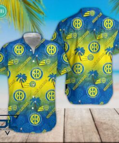 HC Davos Tropical Leaves Coconut Tree Hawaiian Shirt