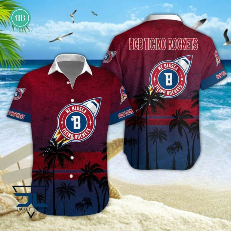 HCB Ticino Rockets Palm Tree Hawaiian Shirt