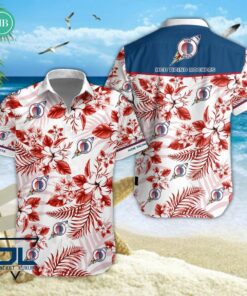 HCB Ticino Rockets Tropical Floral Hawaiian Shirt