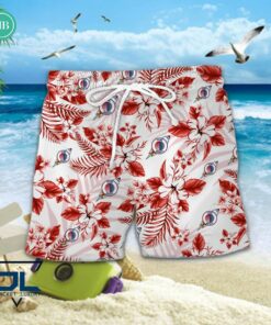 HCB Ticino Rockets Tropical Floral Hawaiian Shirt