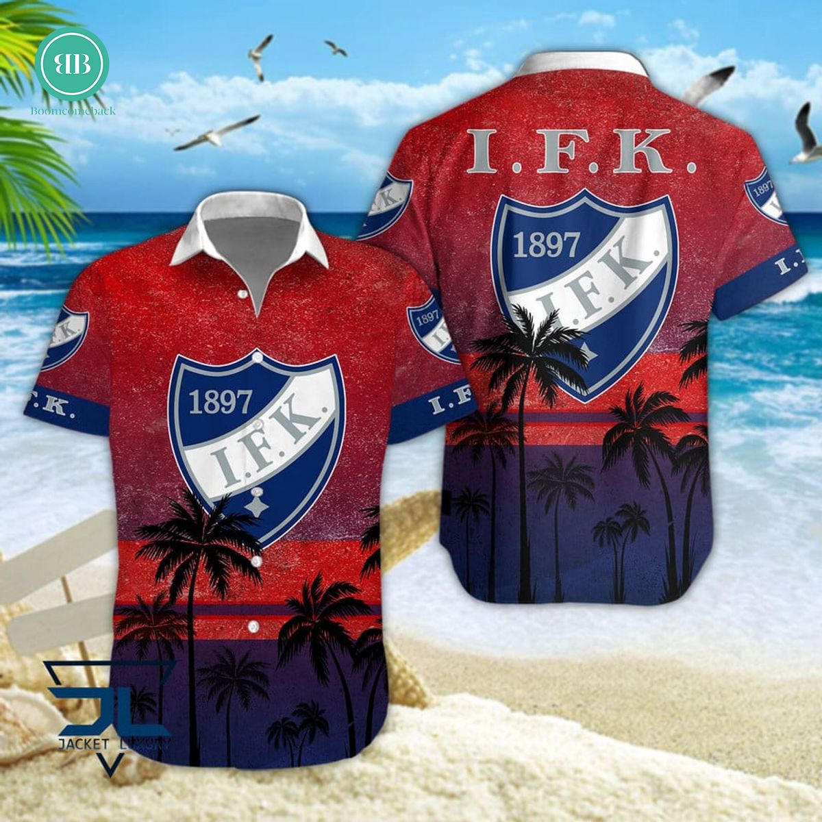 HIFK Palm Tree Hawaiian Shirt