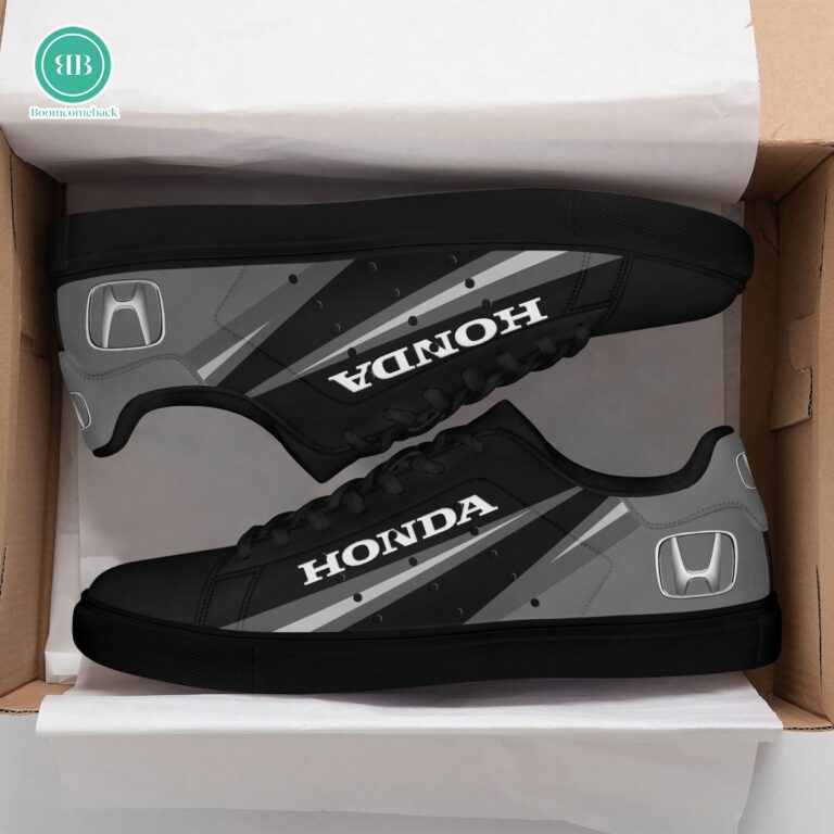 Honda Black And Grey Adidas Stan Smith Shoes