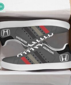 Honda Black Grey Pink Stripes Style 3 Adidas Stan Smith Shoes