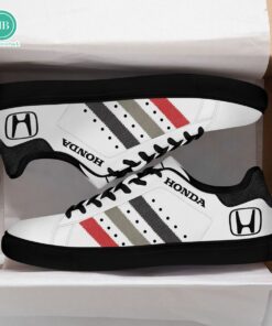 Honda Black Grey Red Stripes Style 1 Adidas Stan Smith Shoes