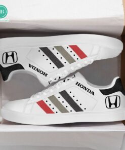 Honda Black Grey Red Stripes Style 1 Adidas Stan Smith Shoes