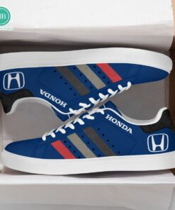 Honda Black Grey Red Stripes Style 3 Adidas Stan Smith Shoes