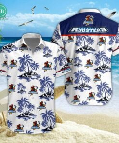 Iserlohn Roosters Palm Tree Island Hawaiian Shirt