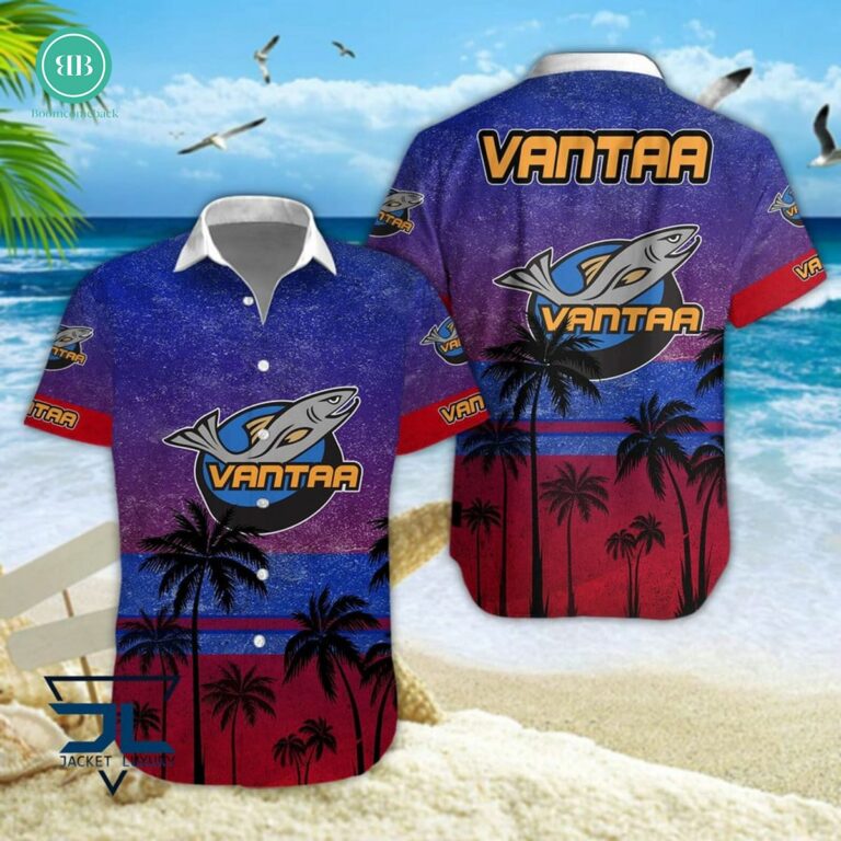 Kiekko-Vantaa Palm Tree Hawaiian Shirt