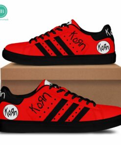 Korn Black Stripes Style 1 Adidas Stan Smith Shoes