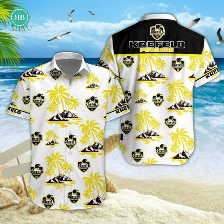 Krefeld Pinguine Palm Tree Island Hawaiian Shirt