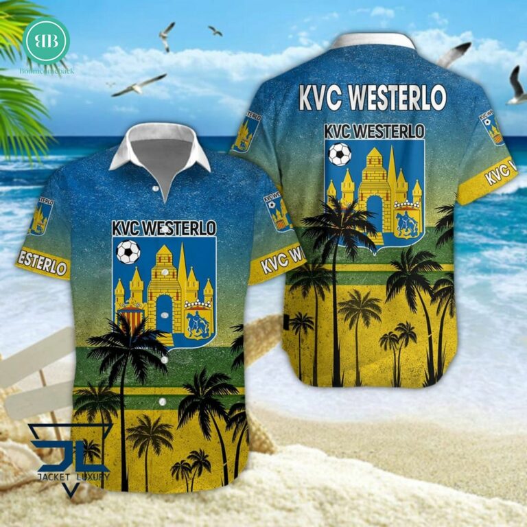KVC Westerlo Palm Tree Hawaiian Shirt