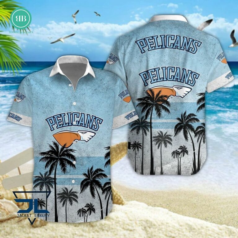 Lahden Pelicans Palm Tree Hawaiian Shirt