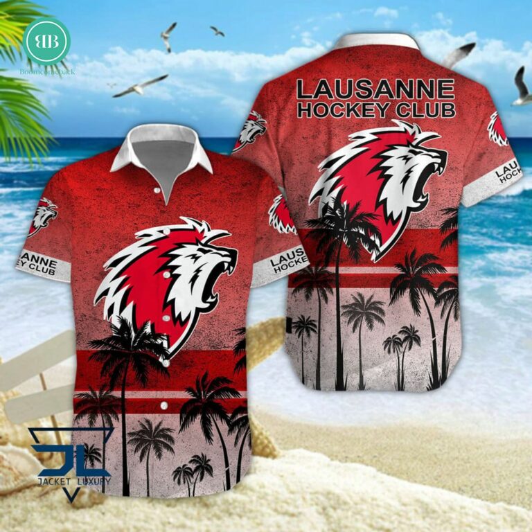 Lausanne HC Palm Tree Hawaiian Shirt