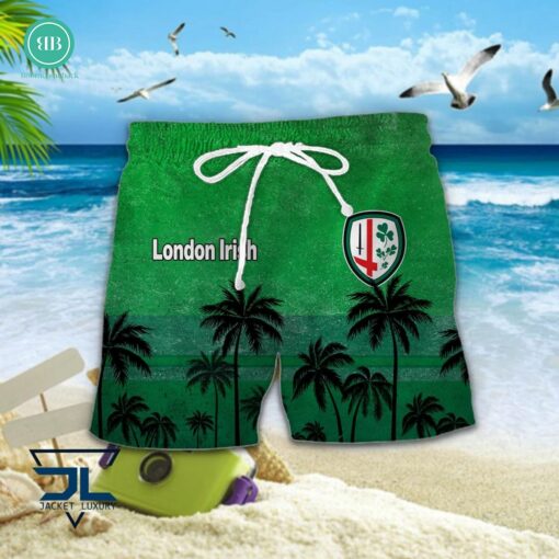 London Irish Palm Tree Hawaiian Shirt