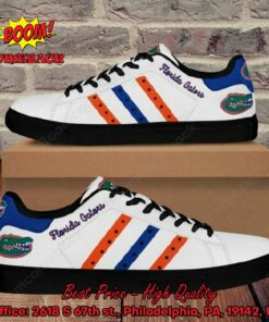 ncaa florida gators orange and blue stripes adidas stan smith shoes 3 xjidx