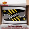 NCAA Iowa Hawkeyes Yellow Stripes Style 2 Adidas Stan Smith Shoes