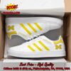NCAA Michigan Wolverines Yellow Stripes Style 2 Adidas Stan Smith Shoes