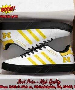 ncaa michigan wolverines yellow stripes style 1 adidas stan smith shoes 3 eOI3x