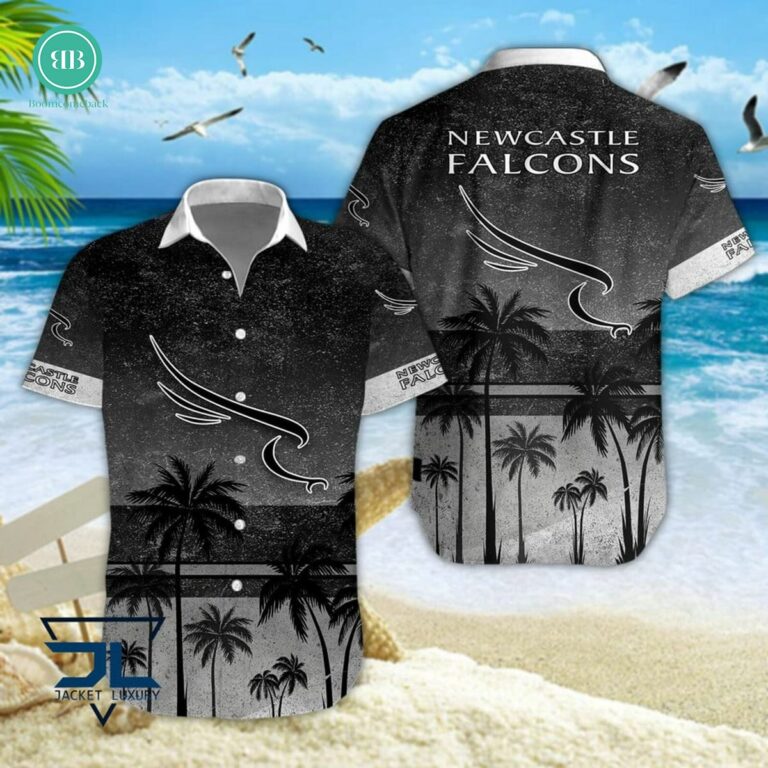 Newcastle Falcons Palm Tree Hawaiian Shirt