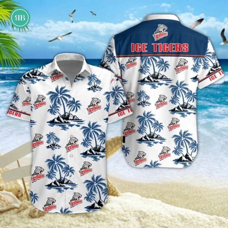 Nurnberg Ice Tigers Palm Tree Island Hawaiian Shirt